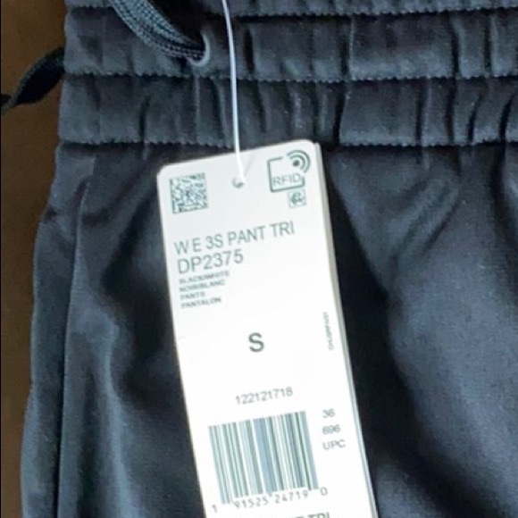 Adidas Black Tricot Warmup Pants - Picture 3 of 3
